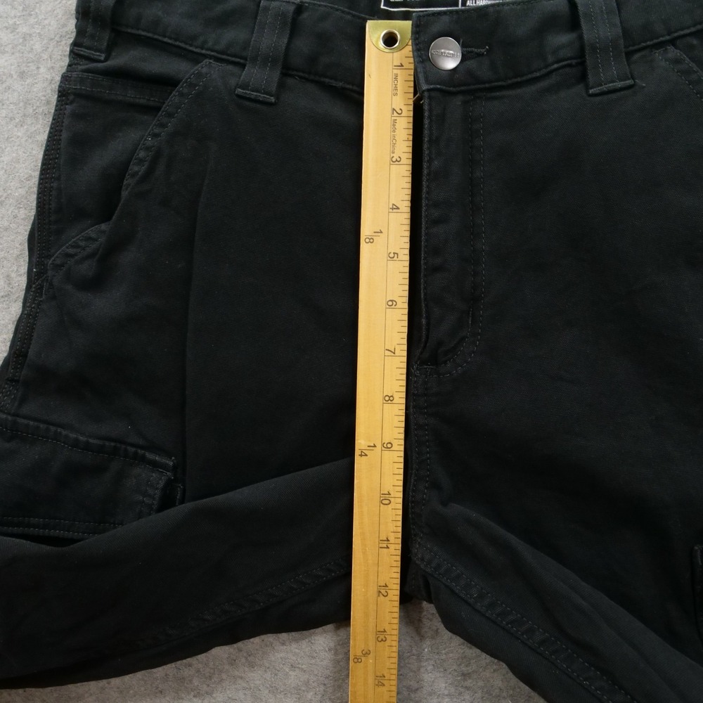 Carhartt Cargo Pants Mens 31  Black Rugged Flex Workwear Canvas Utility - Picture 8 of 11